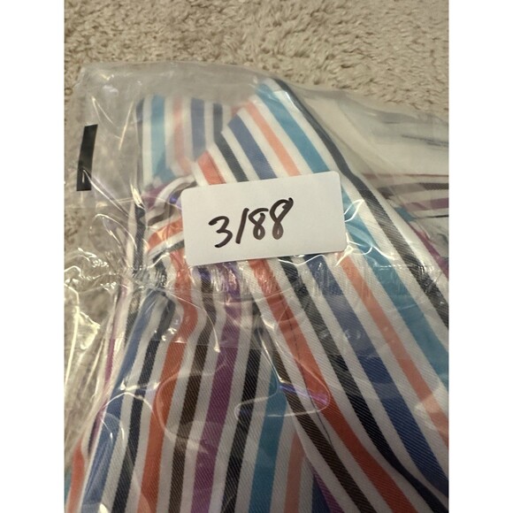 Paul Fredrick Slim Fit L/S Dress Shirt 100% Cotton Multicolor Men’s Size XL - Picture 8 of 8